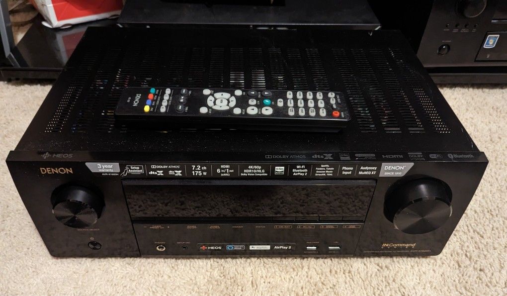 Denon Avr X H Ch X Watts A V Receiver W Heos For Sale In