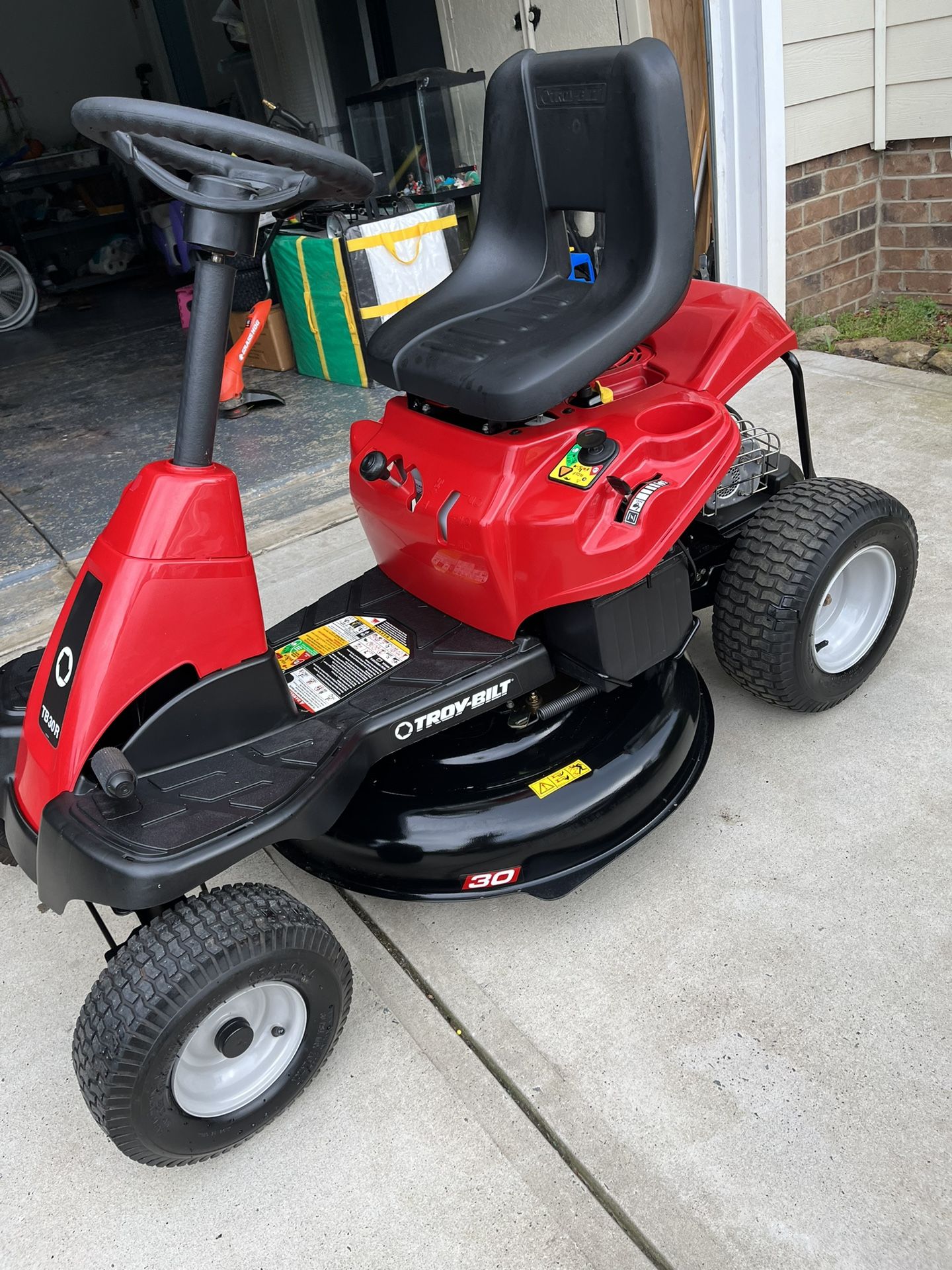 Troy Bilt TB30 344cc 10 5 30 Inch 6 Speed Riding Lawn Mower For Sale