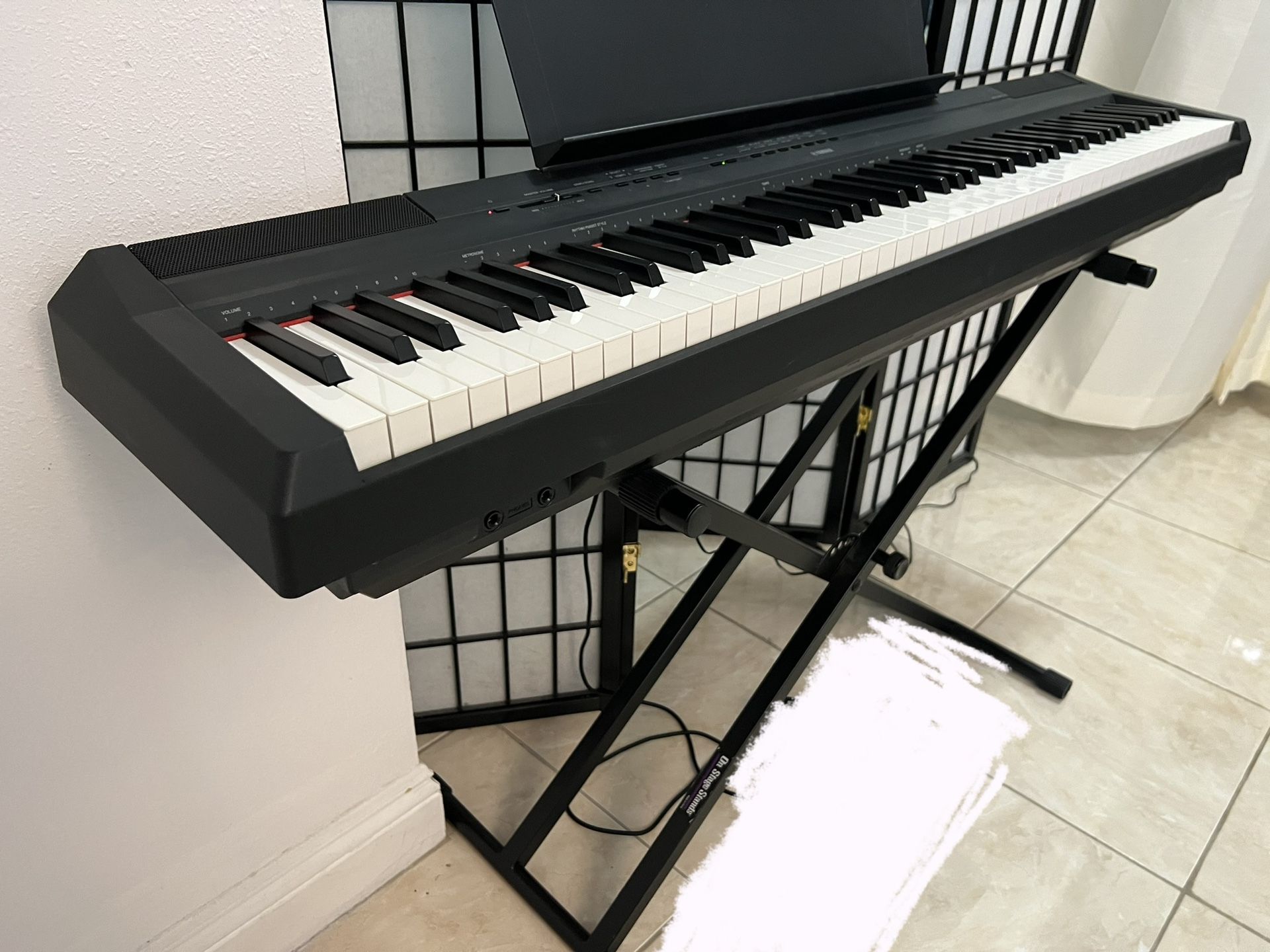 Yamaha P 115 Digital Piano Black And Stand For Sale In Midway City