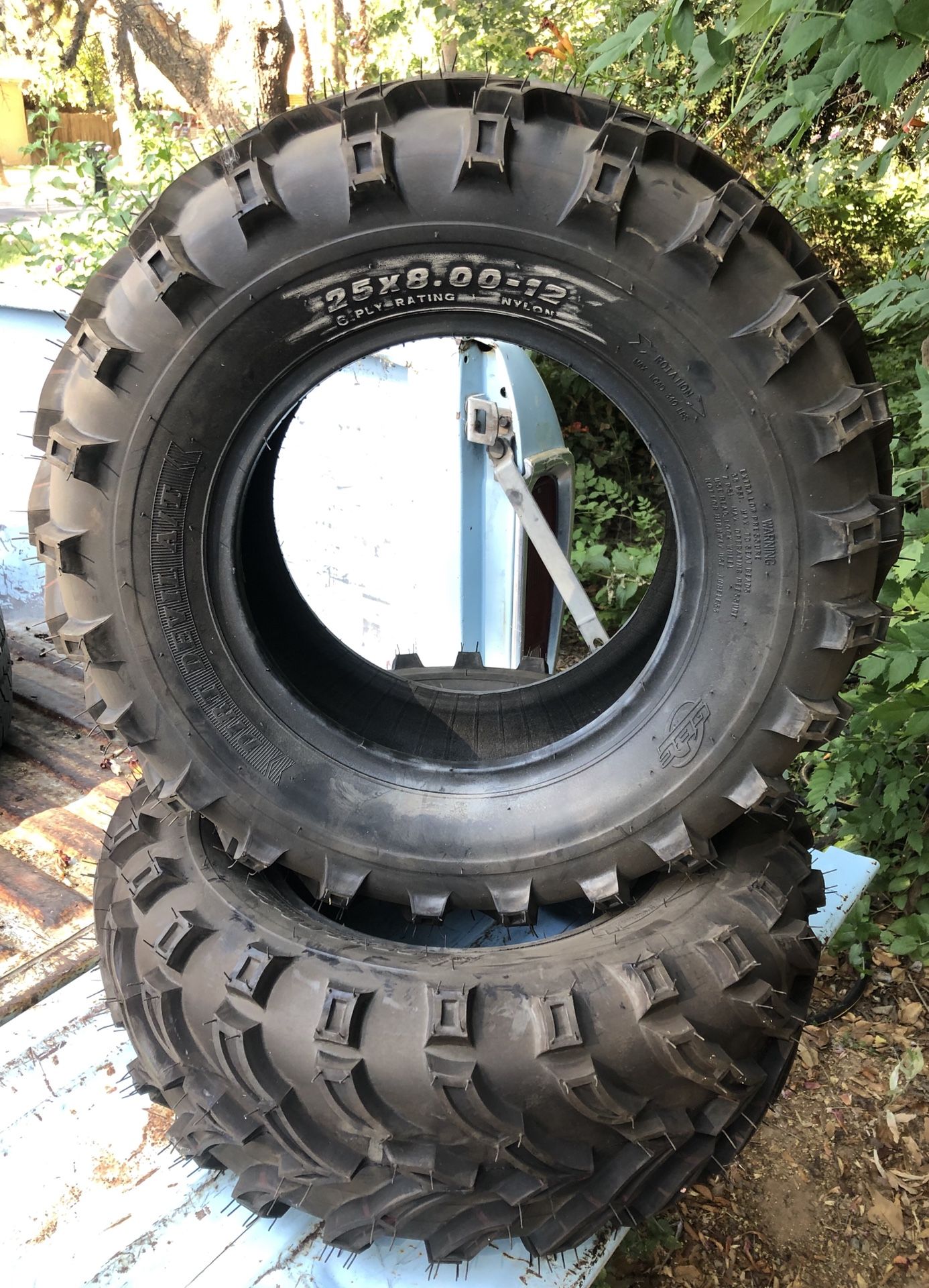 GBC Dirt Devil ATV Tires 25x8x12 Never Used For Sale In Phoenix AZ