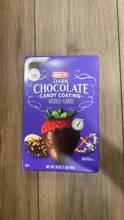 Dark chocolate candy coating