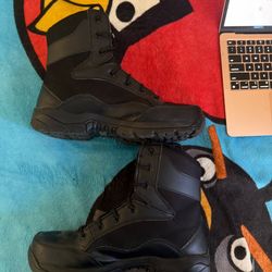 Dark Steel Toe Work boots Size 9