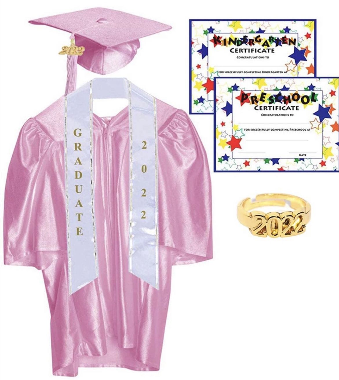 Kindergarten/Preschool Graduation Cap And Gown
