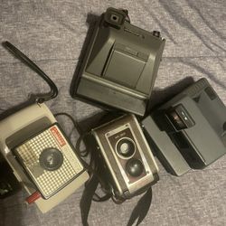 vintage camera lot polaroid+kodak