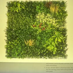 NEW Artificial Topiary Hedge Greenery Plant.  Panels Indoor/Outdoor Patio Foliage Hedge Faux Grass Wall Panels 40"x40"/Set for Fence Decoration, 2Sets