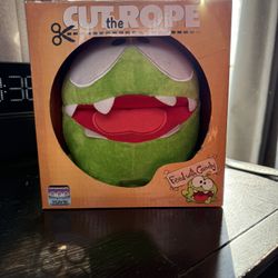 Cut The Rope Om Nom Open Mouth Plush NEW IN BOX  | 5" 2011 CWT Collection