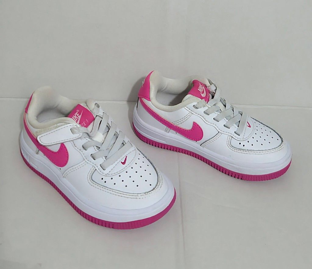 Nike Fuchsia Air Force kids Sneakers Size US 8C - Preowned