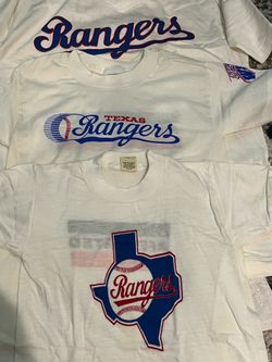 3  TEXAS RANGERS NEW VINTAGE SHIRTS FROM THE 80’s