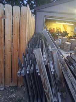 Wood fencing