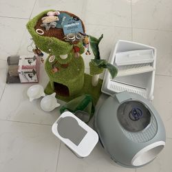 Cat Stuff, Litter Box, Tree, Bowls, Toys