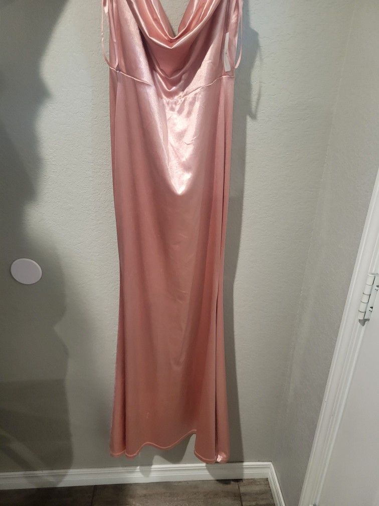 Rose Pink Prom Dress