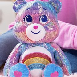 Sequin Plush Care Bear