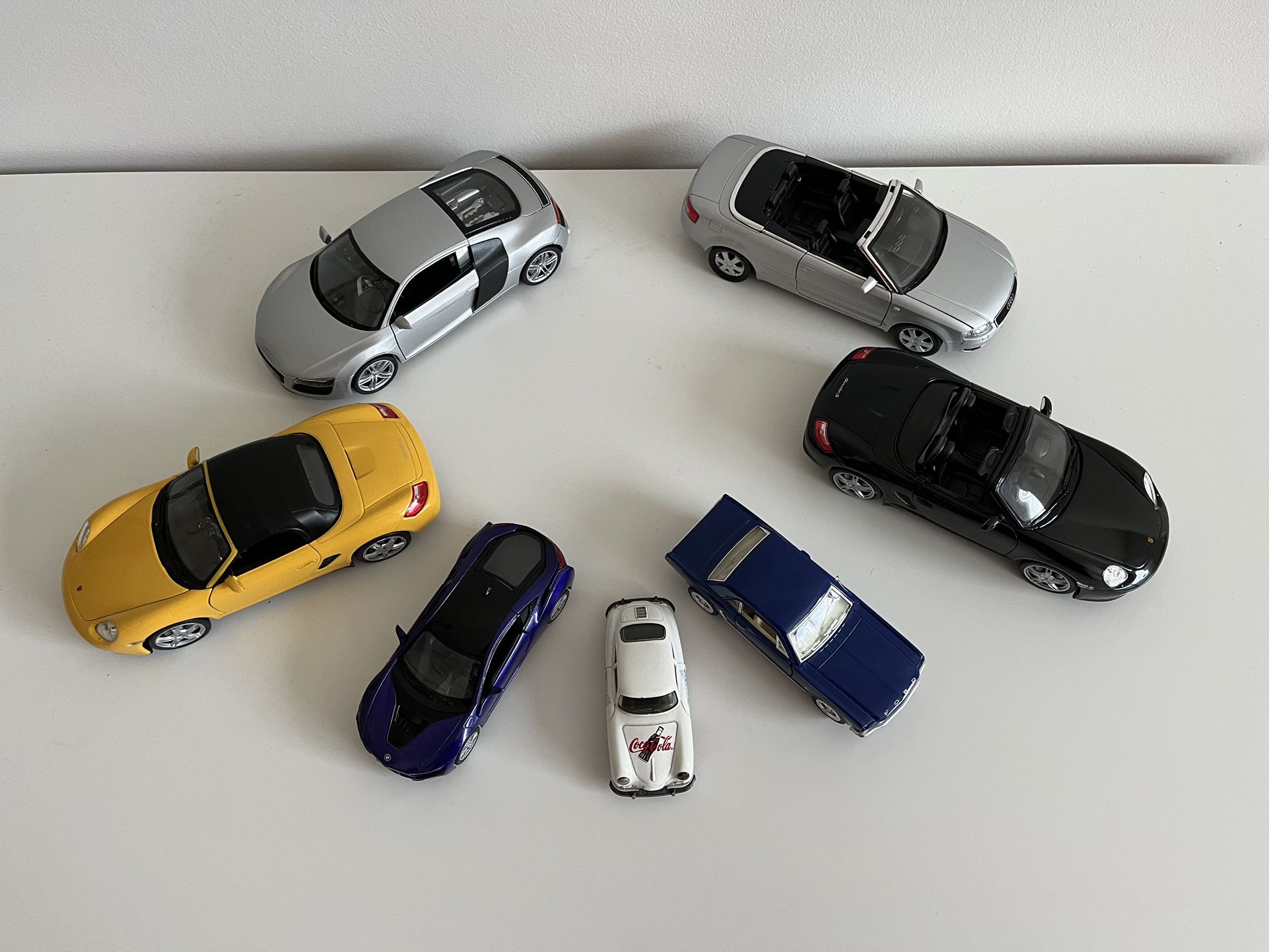 Set Of 7 Collectiable Luxury vintage Toy Cars