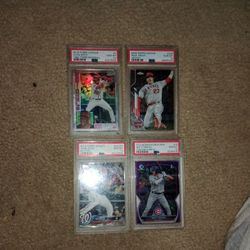 All PSA 10 Soto Refractor Rookie's, Trout, Mervis Purple Refractors