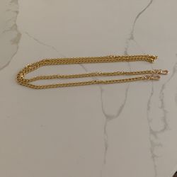 Cross Body Chain  Gold Plate