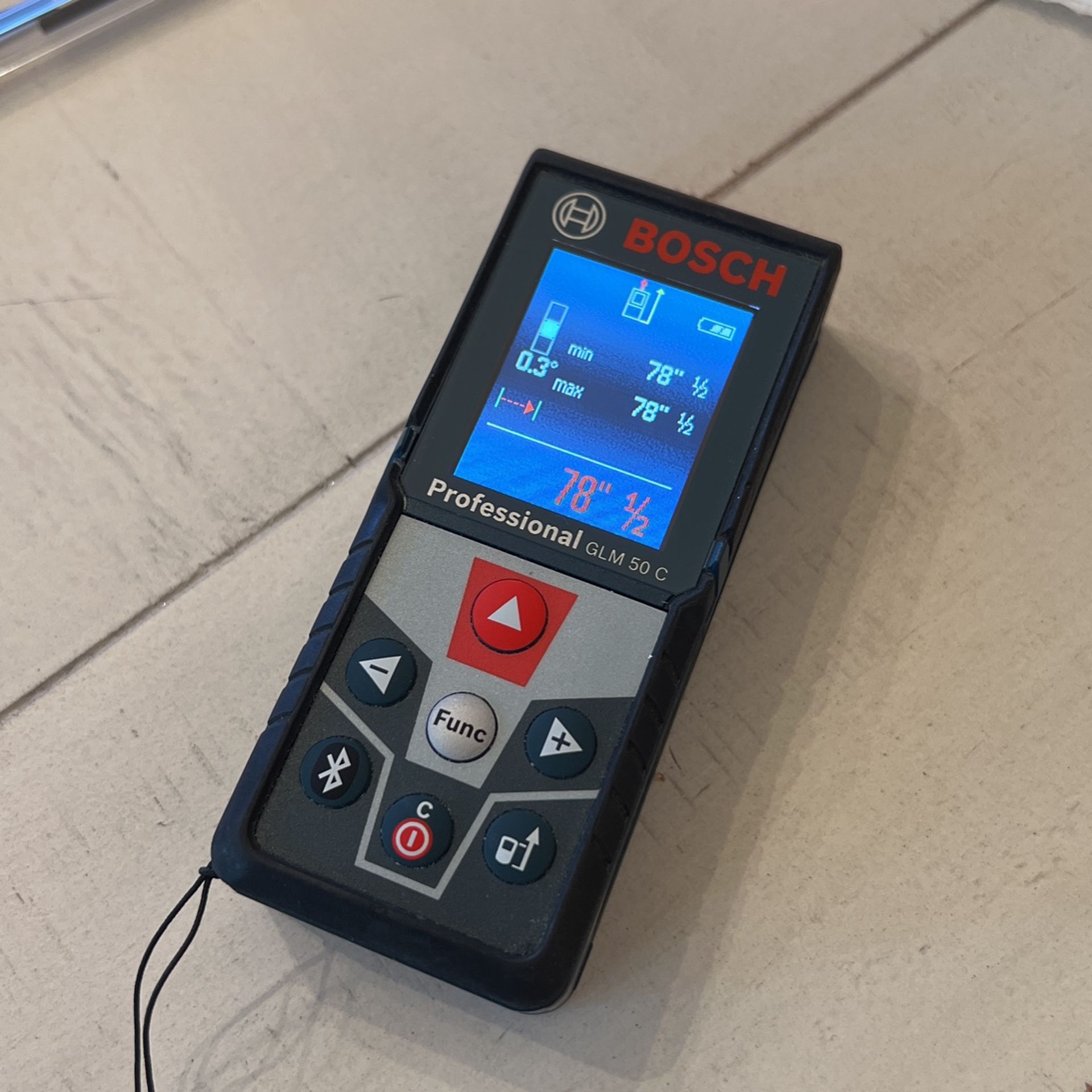 BOSCH GLM50C Bluetooth Laser Measure w/ Color Display 165'