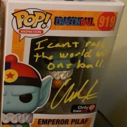 Funko Pop! Vinyl: Dragon Ball Z  Emperor Pilaf  GameStop(Exclusive) #919 signed