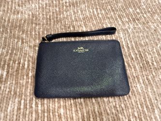 Coach Navy Blue Wristlet
