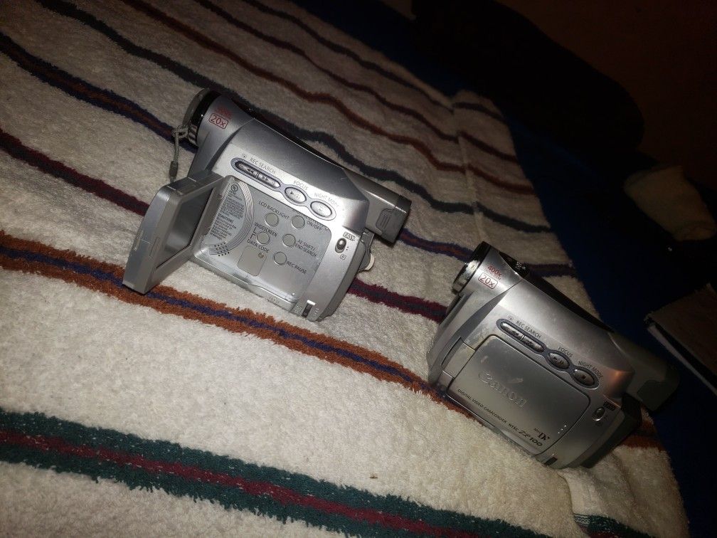 (2) Canon Digital Camcorders 