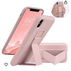 Kickstand Case for iPhone X/XS (Pink)
