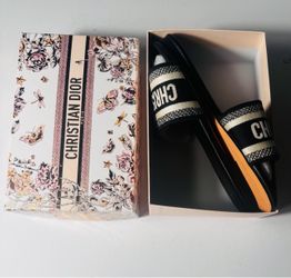 Christian Dior Slide Sandals with Box Size 7