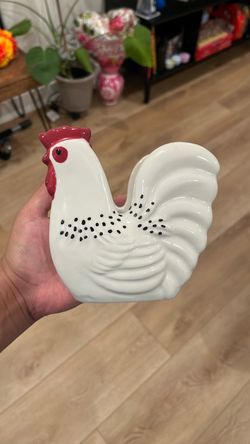 Ceramic Rooster Napkin Holder