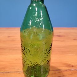 Vintage 1976 Bicentennial 7 UP 16 oz Glass Bottle - American Eagle