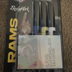Los Angeles Rams NFL Temporary Tattoo Markers
