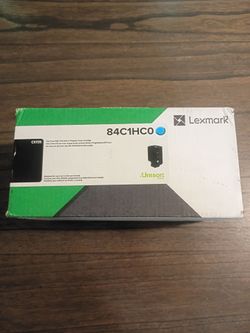 Lexmark 84C1HC0 Cyan High Yield Toner Cartridge