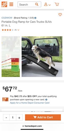 Portable Dog Ramp For Cars