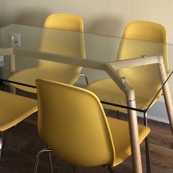 Glass Dining Table 