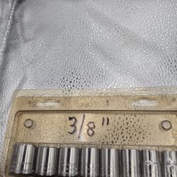 Craftsman, three eighths, inch socket set and one quarter inch.Both are metric