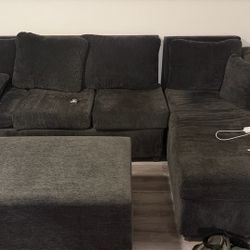 Sectional Couch + Matching Ottoman