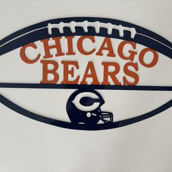 Chicago Bears Decorative Metal Wall Art