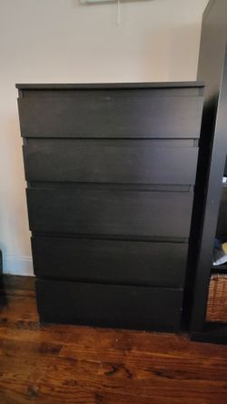ikea kullen 5 drawer chest dresser black brown Dark Navy Mother of the Bride Dresses,Empire Mother Dress,Mother Dress with Sleeves,MD00035, US14 / Silver main image 0