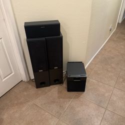 Sony Speakers and Subwoofer
