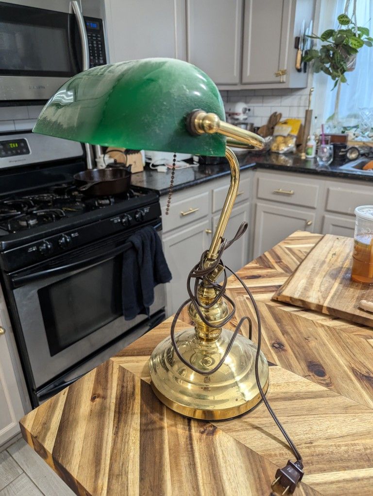 Vintage Bankers Lamp