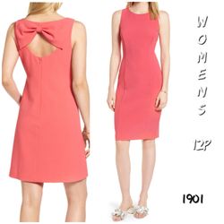 Final Sale NWT Women’s Designer Bow Back Sheath Dress Sz:12P