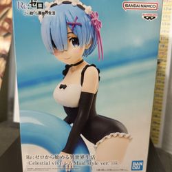 Re Zero Rem Celestial vivi Maid style ver figure BANPRESTO JP - Open Box New