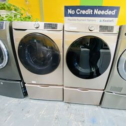 Samsung Rose Gold Washer And Dryer No Credit Needed