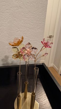 Swarovski crystal flowers