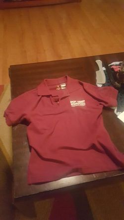 Burgundy uniform shirt