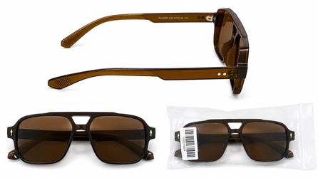 Brand New Unisex Retro Square Sunglasses – Brown/Tortoise UV Shades 😎