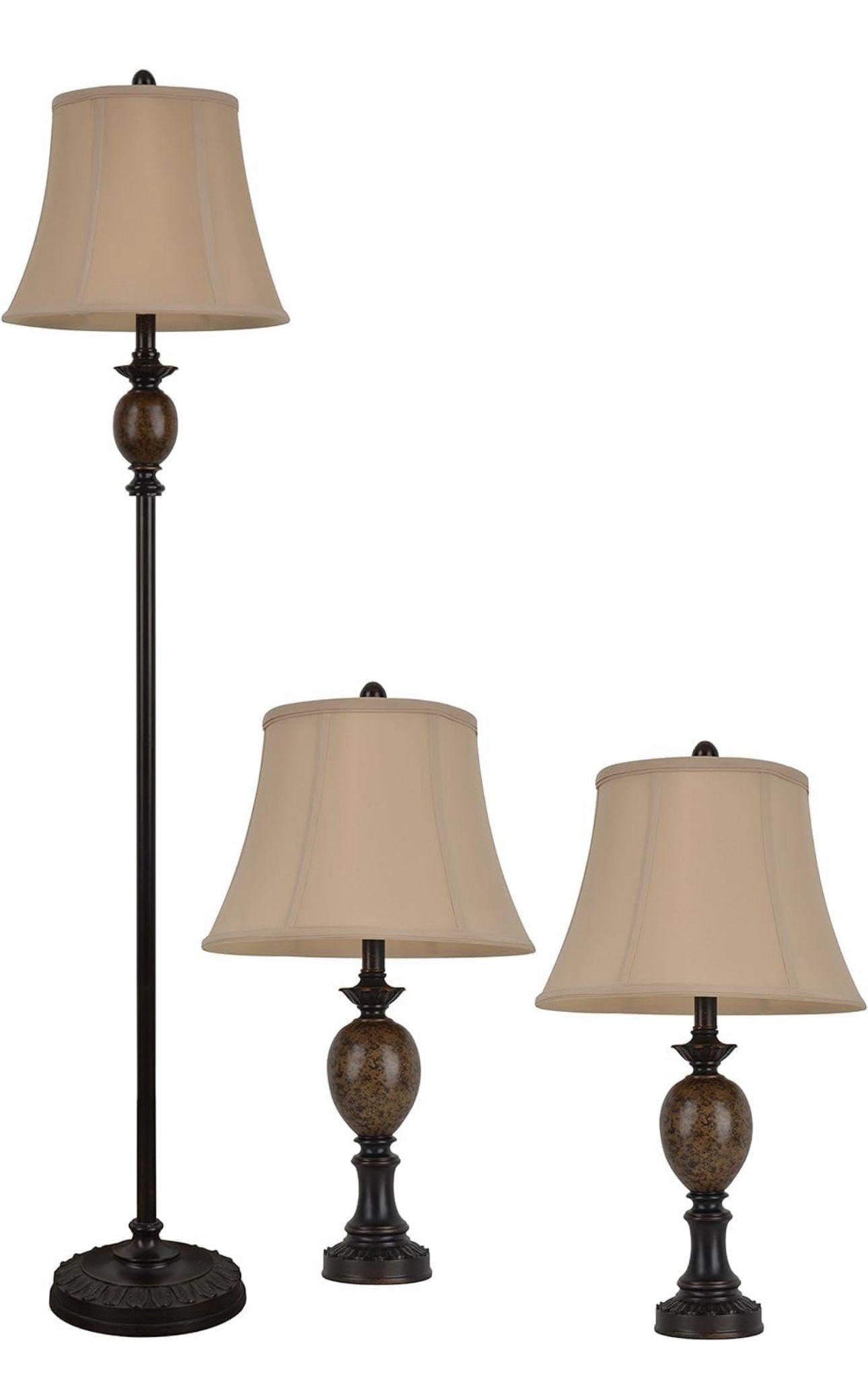 Decor Therapy “Mae” Bronze table and floor lamp set