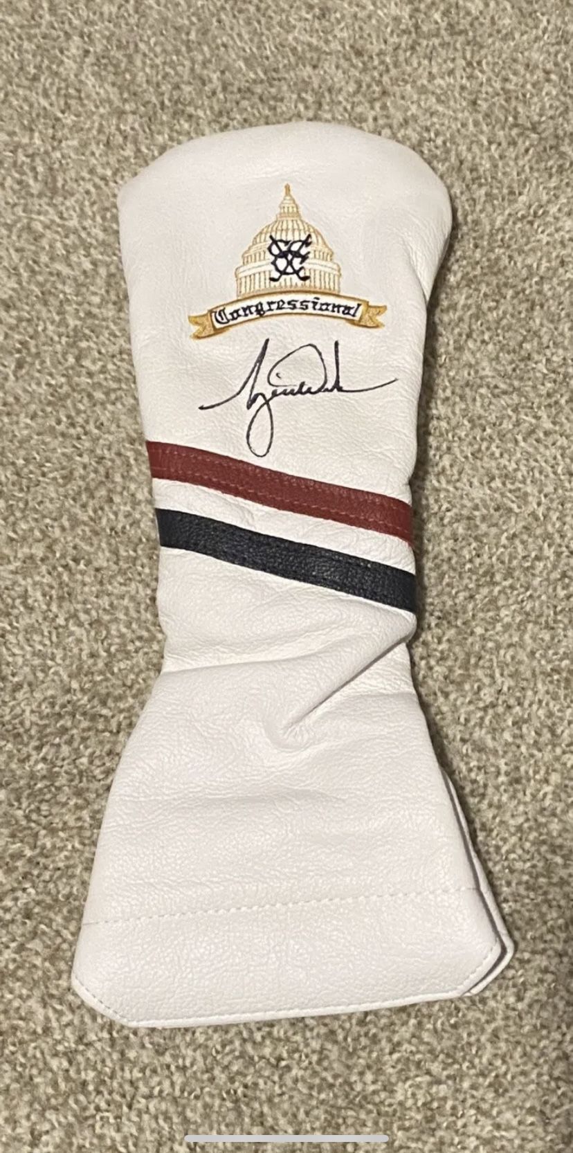Tiger Woods Autographed Club Cover
