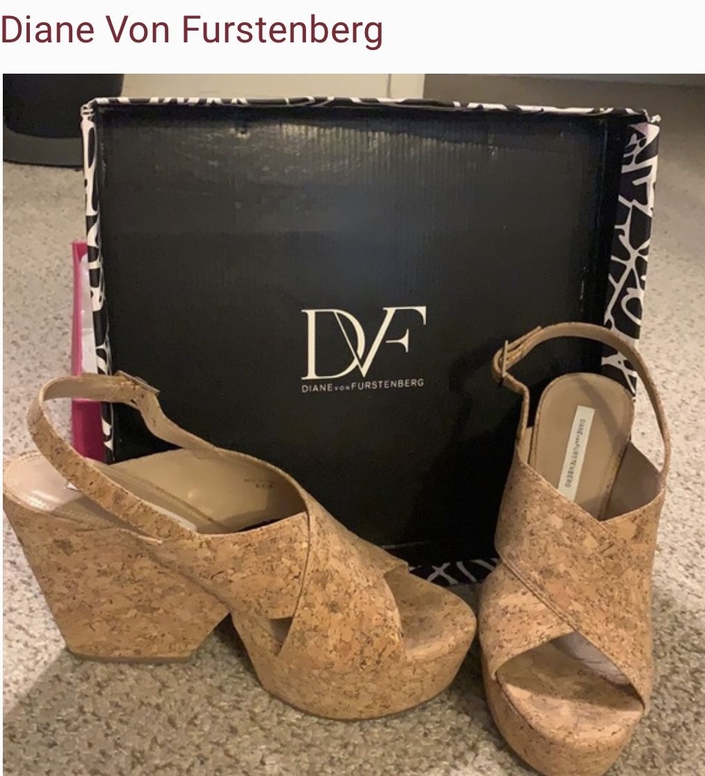 Diane Von Furstenburg Corkscrew Wedges 7
