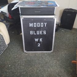 Music Equipment Lock Box With Attached Table.