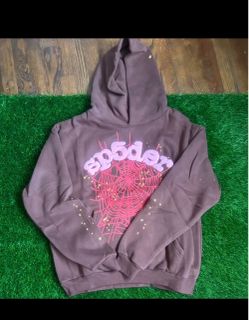 Brown spider hoddie size L