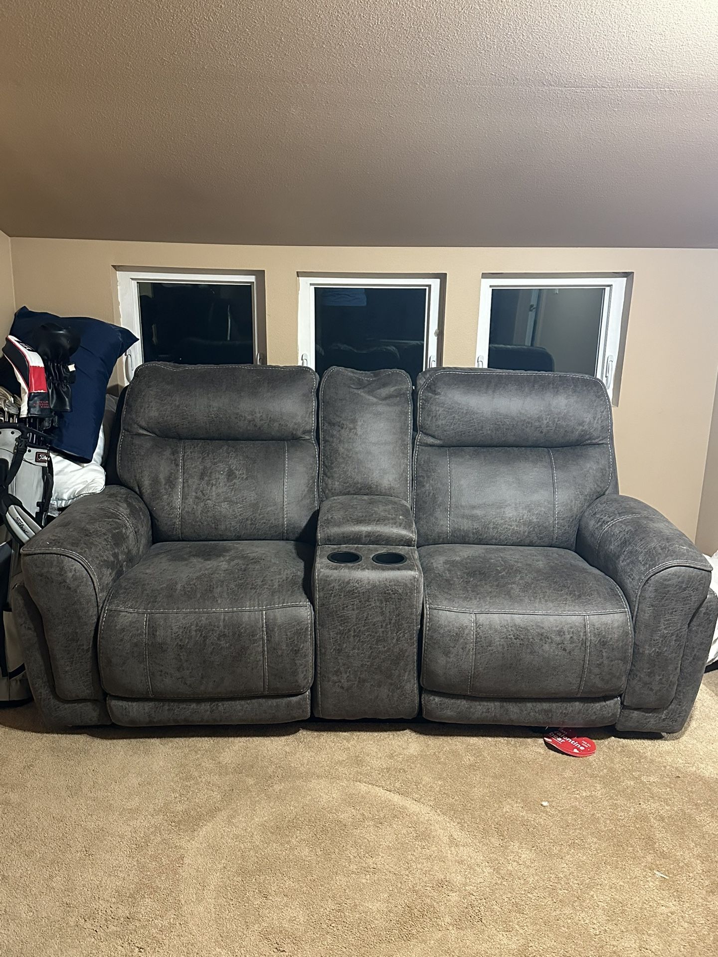 OBO Power Reclining Couch 2 Way Recliner
