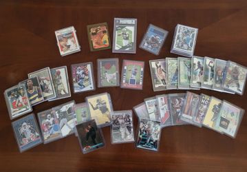 Sports Trading Cards Lot (100+) Baseball, Basketball and Football in plastic - $60 or best offer
